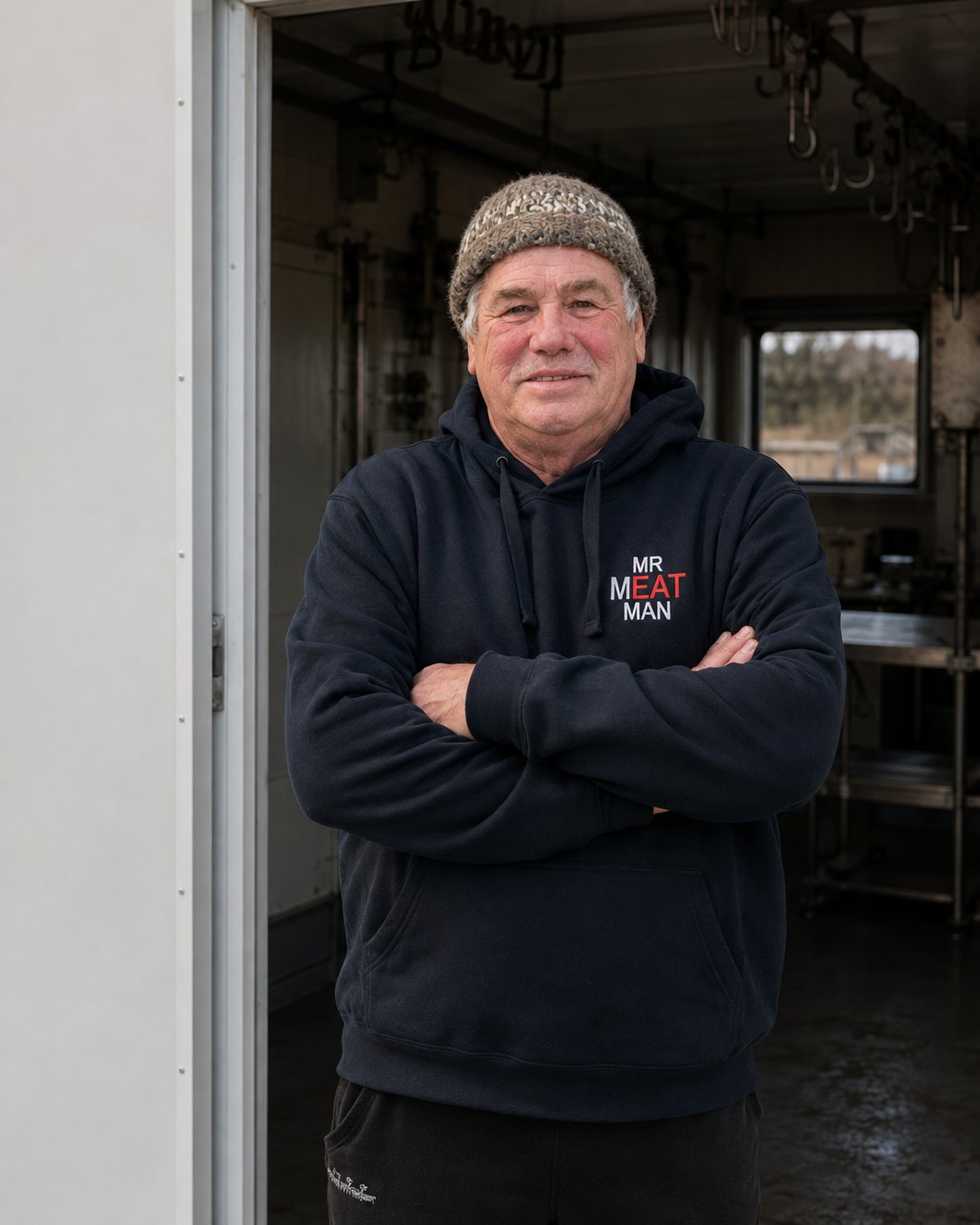 Bruce Richards, Mr Meat Man, at his Oropi premises.